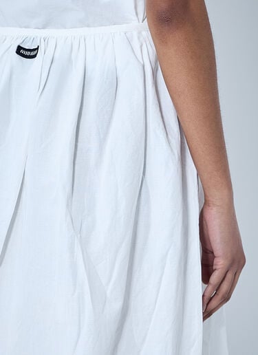 Miu Miu Logo Patch Skirt White miu0260042