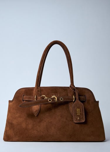 Aventure Suede Handbag Miu Miu Aventure Suede Handbag Green miu0260048