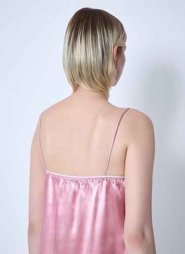 Miu Miu Satin Dress Pink miu0261008