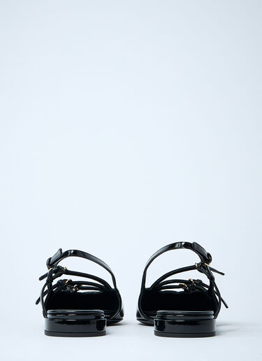 Patent Leather Slingback Ballerina Flats Miu Miu Patent Leather Slingback Ballerina Flats Black miu0261015