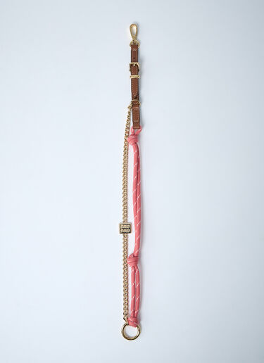 Tamaris Leather Cord And Metal Trick Keyring Miu Miu Tamaris Leather Cord And Metal Trick Keyring Brown miu0262005