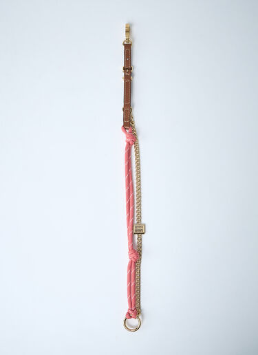 Tamaris Leather Cord And Metal Trick Keyring Miu Miu Tamaris Leather Cord And Metal Trick Keyring Brown miu0262005