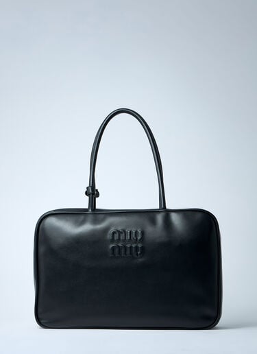 Beau Leather Shoulder Bag Miu Miu Beau Leather Shoulder Bag Black miu0262050
