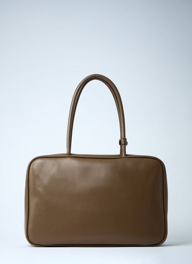 Miu Miu Beau Leather Shoulder Bag Grey miu0262052