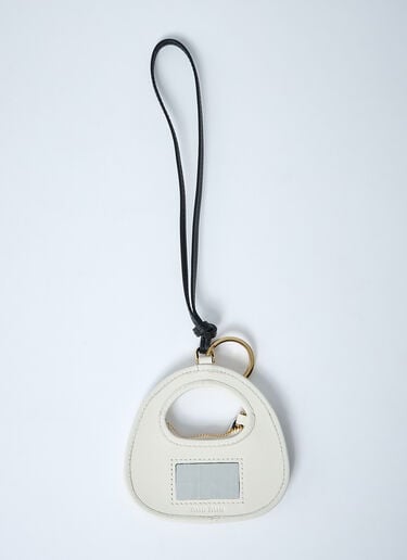Miu Miu Wander Leather Keyring White miu0262055