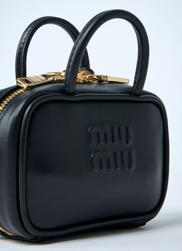 Miu Miu Micro Beau Leather Bag Black miu0262056