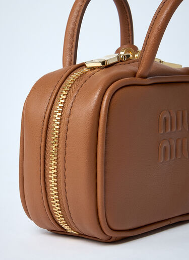 Miu Miu Micro Beau Leather Bag Brown miu0262057