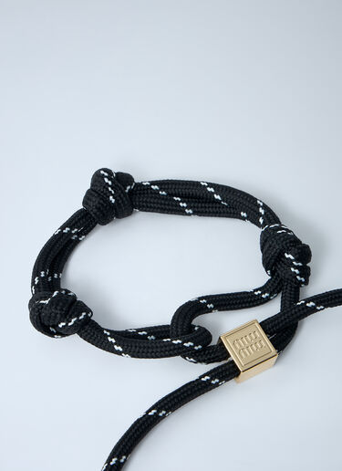 Cord Bracelet Miu Miu Cord Bracelet Black miu0262058