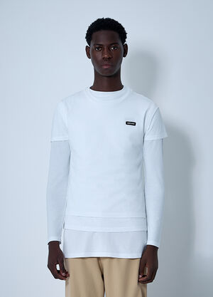 Miu Miu Set Of Three Logo Motif T-Shirts White miu0361001