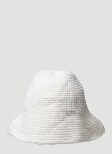 ニットバケットハット Moncler x JW Anderson ニットバケットハット ホワイト mjw0349001
