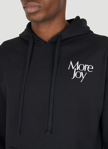 More Joy 로고 자수 후드 스웨트셔츠 블랙 mjy0347018
