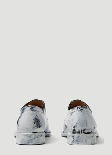 Tabi Painted Lace Up Shoes Maison Margiela Tabi Painted Lace Up Shoes White mla0145030