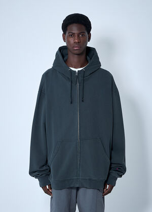 Maison Margiela 로고 모티프 집업 맨투맨 블랙 mla0159004