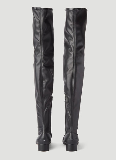 Maison Margiela Tabi Thigh-High Boots Black mla0243069