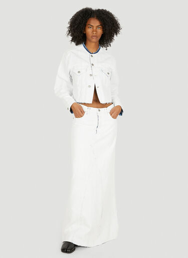 Maison Margiela Bianchetto Denim Skirt White mla0249030