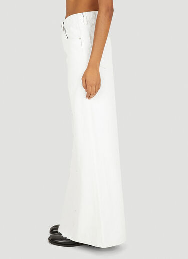 Maison Margiela Bianchetto Denim Skirt White mla0249030