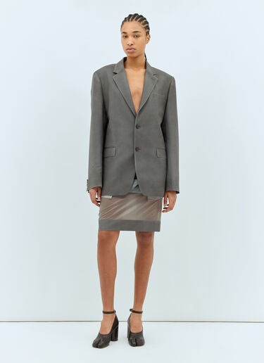 Maison Margiela 모헤어 울 정장 블레이저 그레이 mla0257005