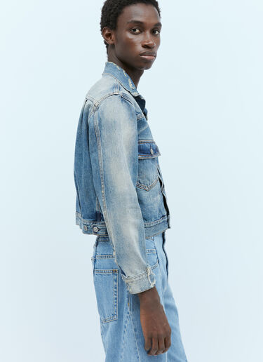 디스트레스트 크롭 데님 재킷 Maison Margiela 디스트레스트 크롭 데님 재킷 블루 mla0353002