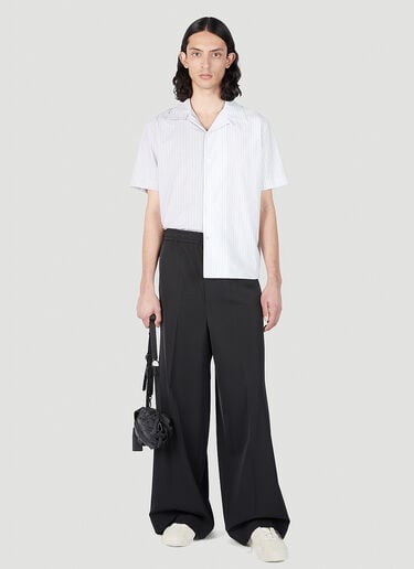 비대칭 스트라이프 셔츠 MM6 Maison Margiela 비대칭 스트라이프 셔츠 화이트 mmm0151004