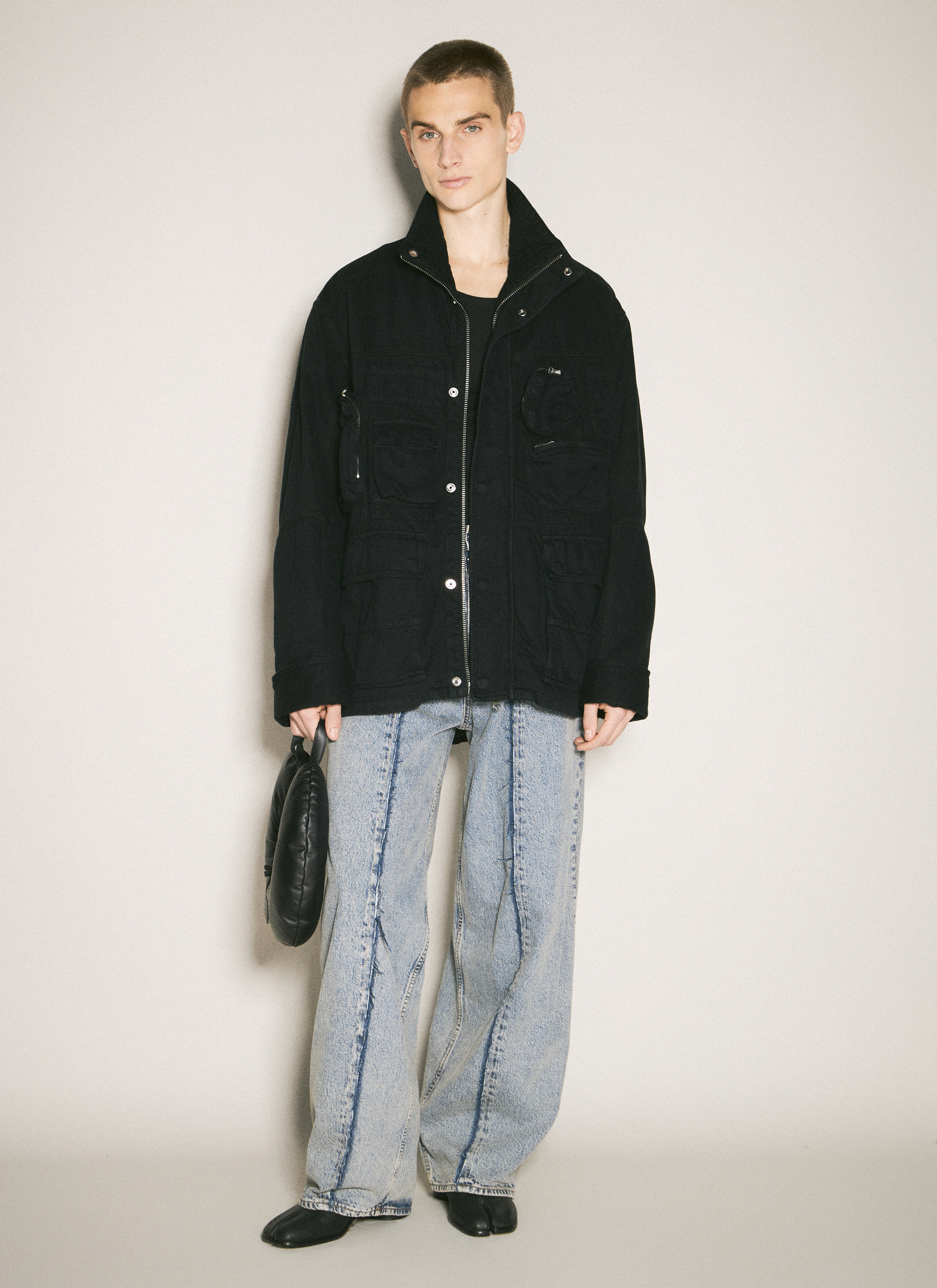 MM6 Maison Margiela Men's' Cargo Jacket in Black | LN-CC®