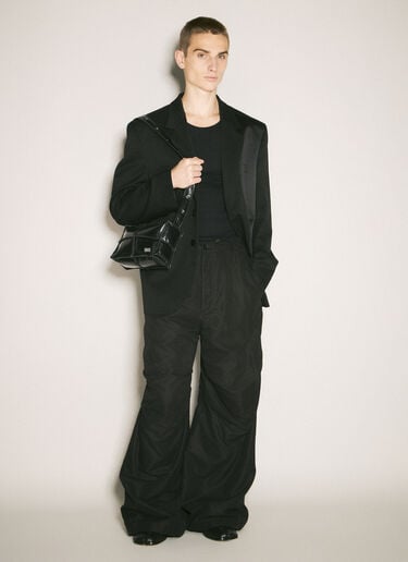 Wide-Leg Padded Pants MM6 Maison Margiela Wide-Leg Padded Pants Black mmm0157008