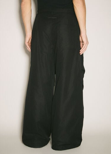 Wide-Leg Padded Pants MM6 Maison Margiela Wide-Leg Padded Pants Black mmm0157008