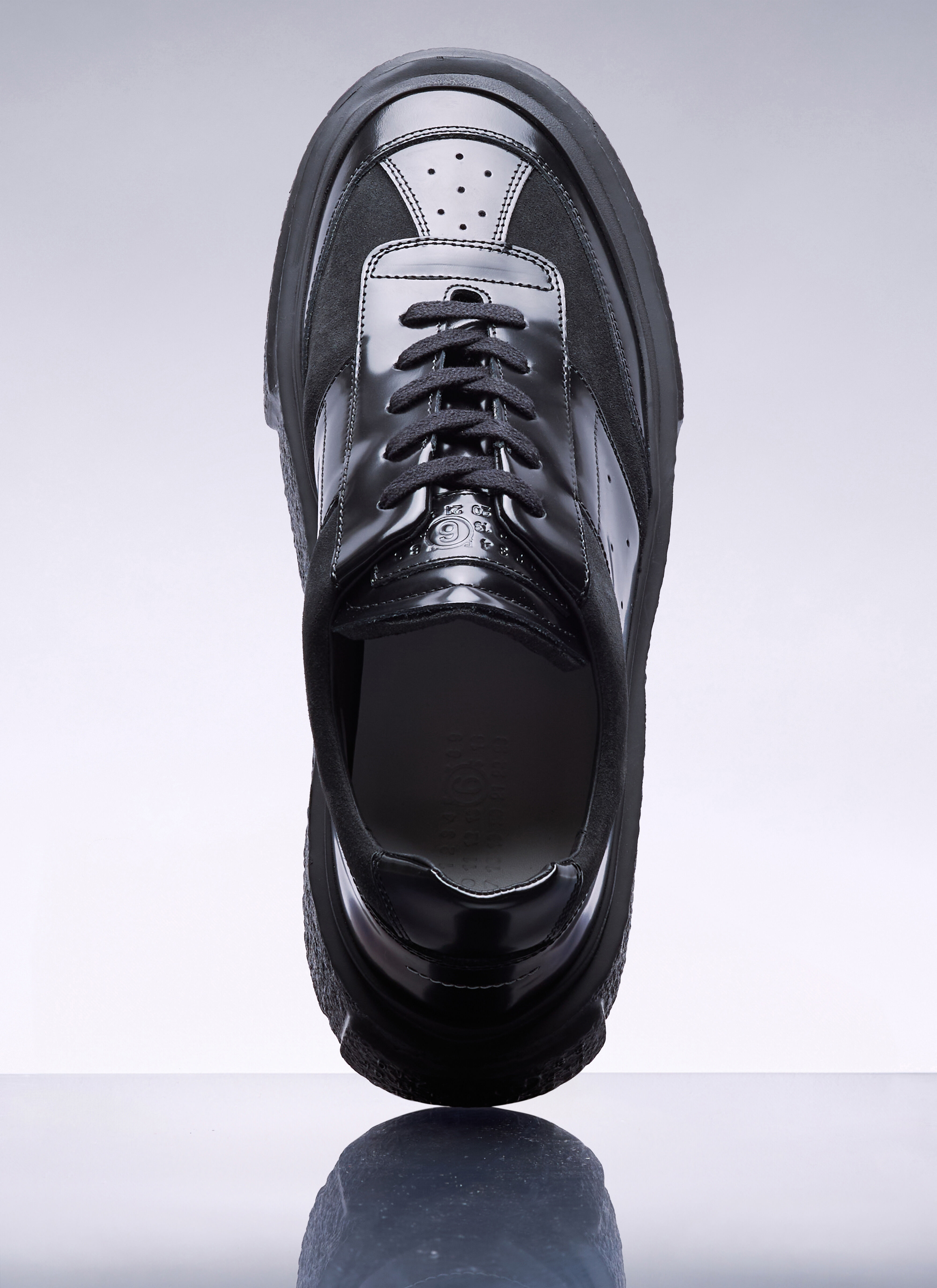 MM6 Maison Margiela Men's' Chunky Gambetta Sneakers in Black