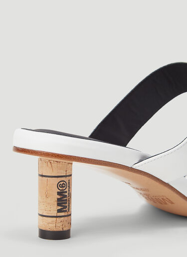 Cork-Heel Sandals MM6 Maison Margiela Cork-Heel Sandals White mmm0243035