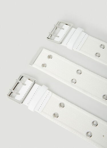 아일릿 벨트 MM6 Maison Margiela 아일릿 벨트 화이트 mmm0249031