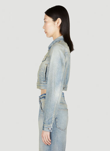 Distressed Denim Jacket MM6 Maison Margiela Distressed Denim Jacket Blue mmm0252001