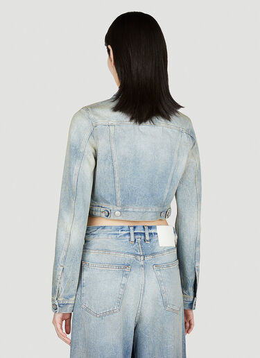 Distressed Denim Jacket MM6 Maison Margiela Distressed Denim Jacket Blue mmm0252001
