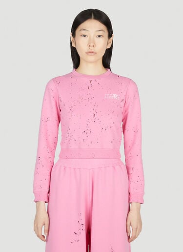 做旧运动衫 MM6 Maison Margiela 做旧运动衫 粉 mmm0252005