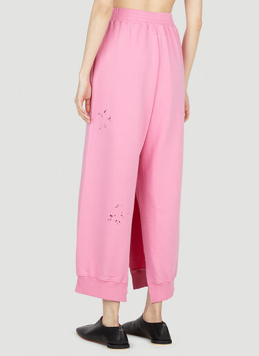 디스트레스트 트랙 팬츠 MM6 Maison Margiela 디스트레스트 트랙 팬츠 핑크 mmm0252006