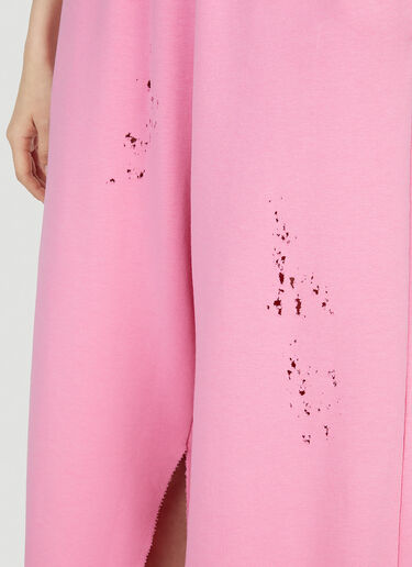 디스트레스트 트랙 팬츠 MM6 Maison Margiela 디스트레스트 트랙 팬츠 핑크 mmm0252006