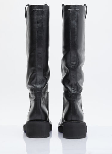 及膝靴 MM6 Maison Margiela 及膝靴 黑色 mmm0253029