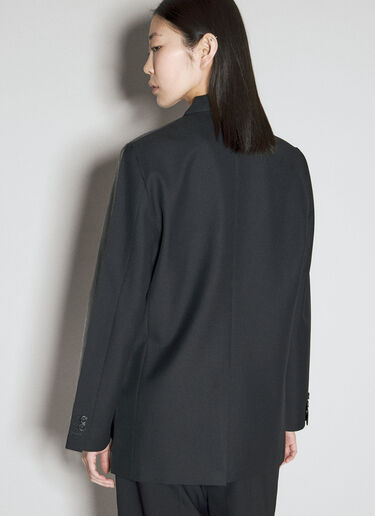 Coated Suit Blazer MM6 Maison Margiela Coated Suit Blazer Black mmm0254002