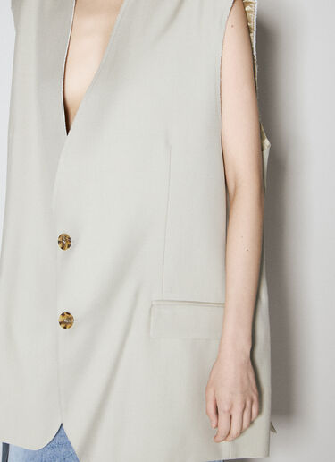 테일러드 베스트 MM6 Maison Margiela 테일러드 베스트 그레이 mmm0254005