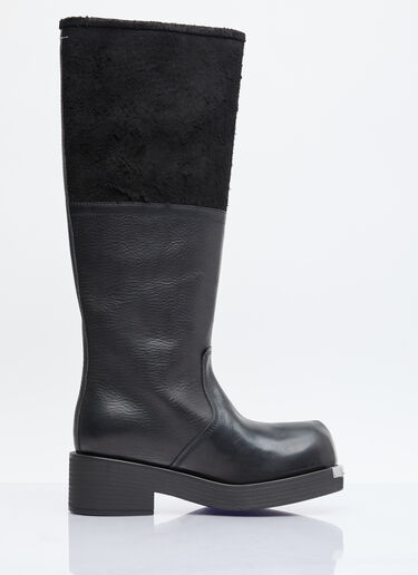 바이커 부츠 MM6 Maison Margiela 바이커 부츠 블랙 mmm0254015
