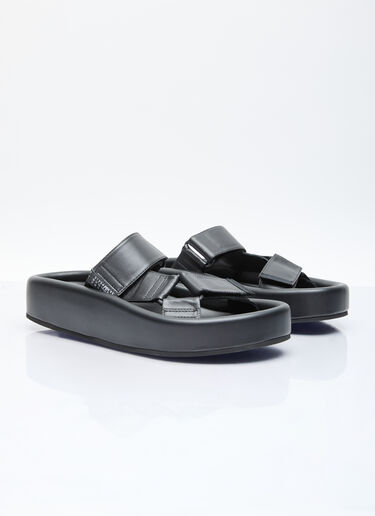 웨빙 슬립온 플랫폼 샌들 MM6 Maison Margiela 웨빙 슬립온 플랫폼 샌들 블랙 mmm0255033