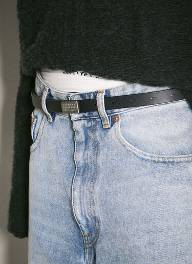 Mini Plaque Belt MM6 Maison Margiela Mini Plaque Belt Black mmm0258007