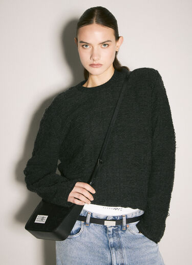 Mini Plaque Belt MM6 Maison Margiela Mini Plaque Belt Black mmm0258007