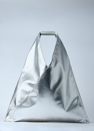 MM6 Maison Margiela クラシック ミディアム ジャパニーズ ハンドバッグ  シルバー mmm0260006