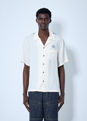 Moncler x Mercedes-Benz by Nigo Logo Motif Short Sleeve Shirt Cream mmn0160006