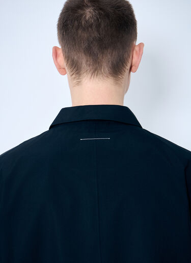 Logo Print Trench Coat MM6 Maison Margiela x Salomon Logo Print Trench Coat Black mms0159003