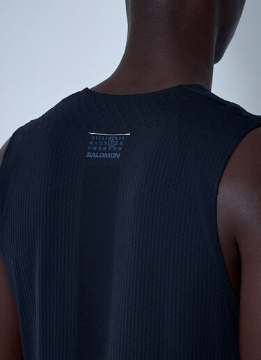 로고 모티프 탱크탑 MM6 Maison Margiela x Salomon 로고 모티프 탱크탑 블랙 mms0161006