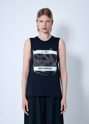 MM6 Maison Margiela x Salomon Logo Motif Tank Top Black mms0261006