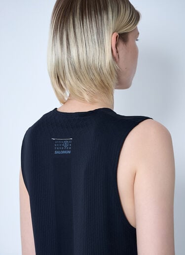 MM6 Maison Margiela x Salomon 로고 모티프 탱크탑  블랙 mms0261006