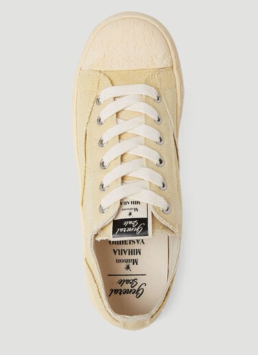 Maison Mihara Yasuhiro Past Sole Over Dye Low Top Sneakers Beige mmy0153005