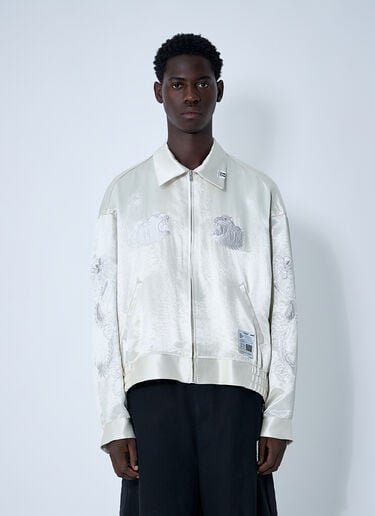 Maison Mihara Yasuhiro スーベニアボンバージャケット  ホワイト mmy0160016