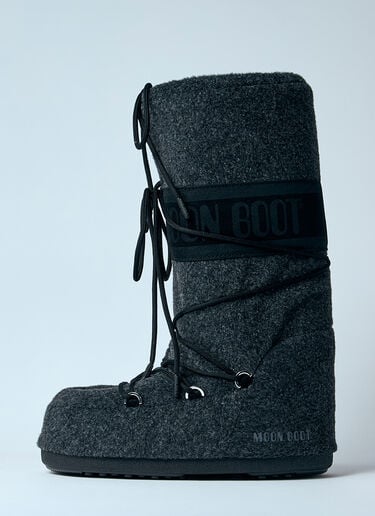 Moon Boot 아이콘 펠트 부츠  블랙 mnb0360005